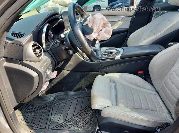 55SWF6EB4JU275510 2018 MERCEDES-BENZ C Gray წინა სალონის ხედი