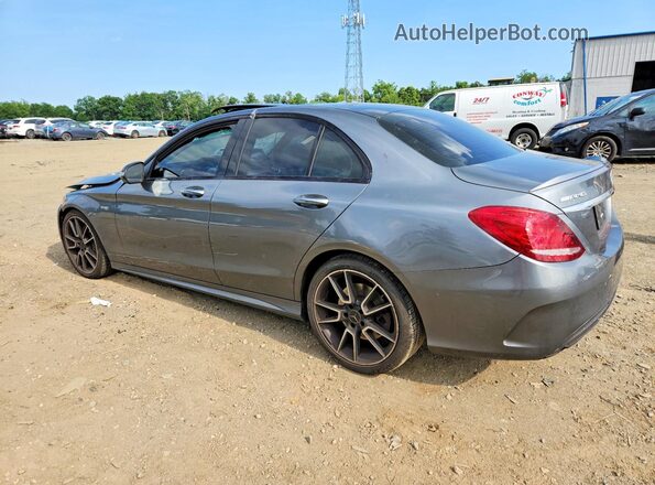 55SWF6EB4JU275510 2018 MERCEDES-BENZ C Gray უკანა მარცხენა