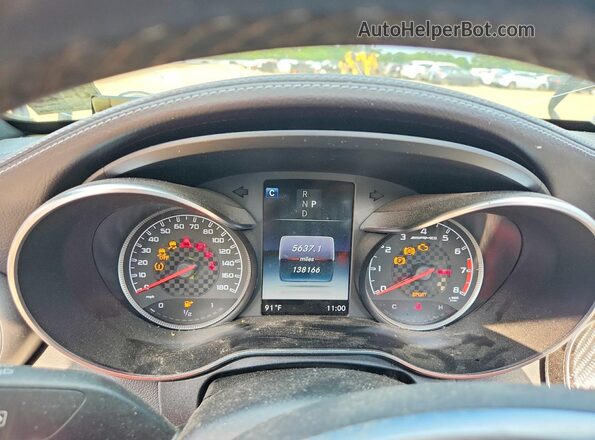 55SWF6EB4JU275510 2018 MERCEDES-BENZ C Gray ხელსაწყოთა პანელის ხედი