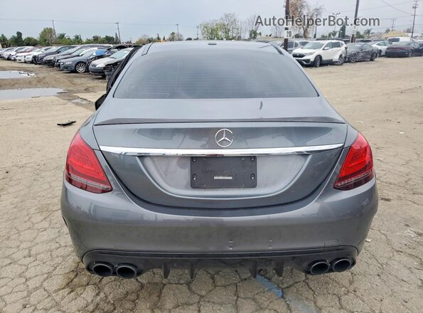 55SWF6EB4KU316137 2019 MERCEDES-BENZ C Gray Вид ззаду