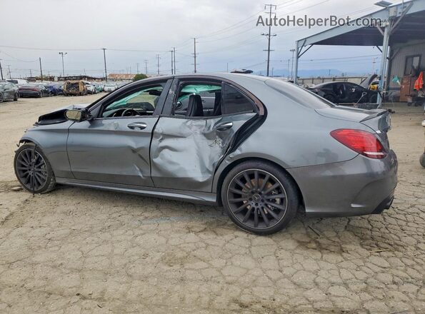 55SWF6EB4KU316137 2019 MERCEDES-BENZ C Gray Задня ліва чверть