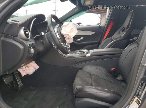 55SWF6EB4KU316137 2019 MERCEDES-BENZ C Gray Вид салону спереду