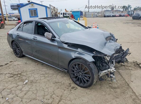 55SWF6EB4KU316137 2019 MERCEDES-BENZ C Gray Передня права чверть