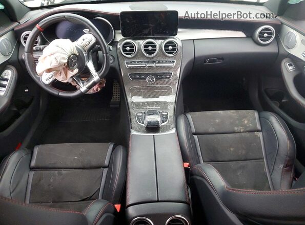 55SWF6EB4KU316137 2019 MERCEDES-BENZ C Gray Вид панелі приладів