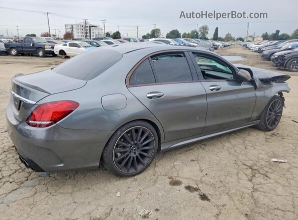 55SWF6EB4KU316137 2019 MERCEDES-BENZ C Gray Задня права чверть