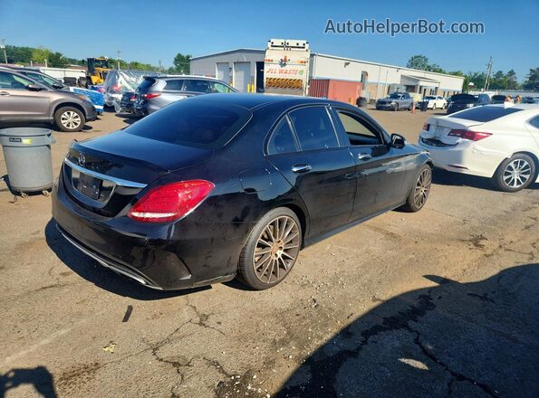 55SWF6EB5GU116021 2016 MERCEDES-BENZ C Black Trasero derecho
