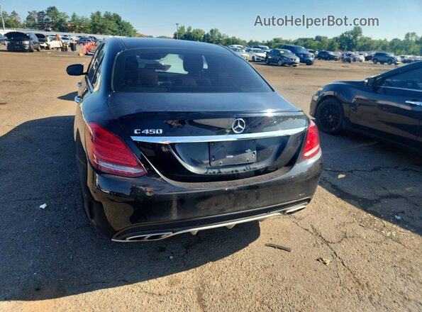 55SWF6EB5GU116021 2016 MERCEDES-BENZ C Black Vista trasera