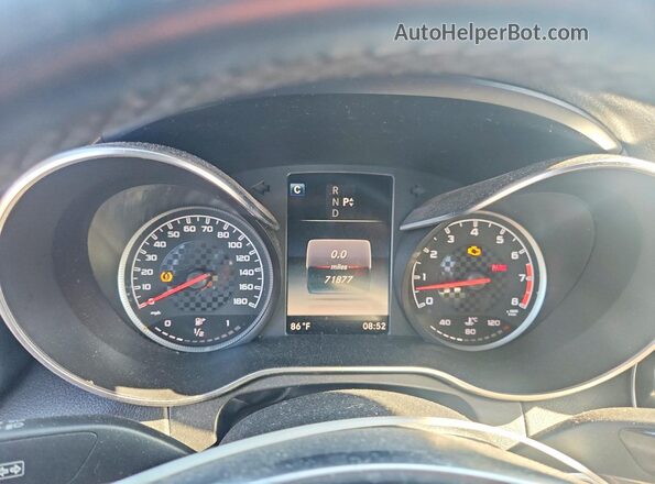 55SWF6EB5GU116021 2016 MERCEDES-BENZ C Black Vista del cuadro de instrumentos