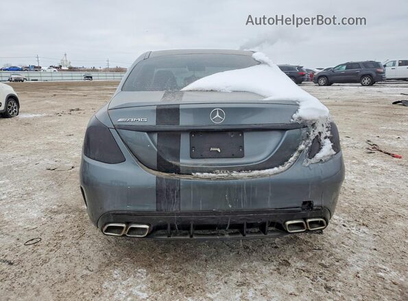 55SWF6EB5HU209557 2017 MERCEDES-BENZ C Gray Rear view