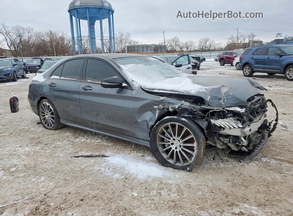55SWF6EB5HU209557 2017 MERCEDES-BENZ C Gray Front right