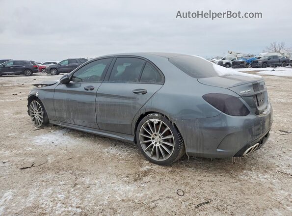 55SWF6EB5HU209557 2017 MERCEDES-BENZ C Gray Rear left