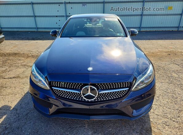 55SWF6EB6GU141445 2016 MERCEDES-BENZ C Синий Вид спереди
