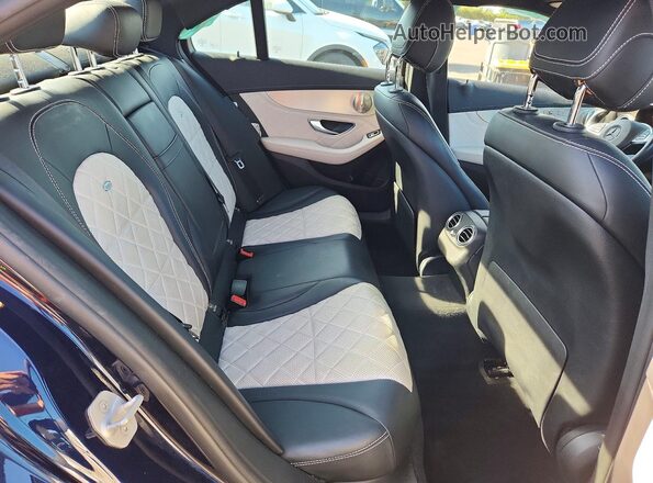 55SWF6EB6GU141445 2016 MERCEDES-BENZ C Синий Вид задних сидений