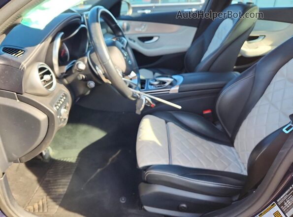 55SWF6EB6GU141445 2016 MERCEDES-BENZ C Синий Вид салона спереди