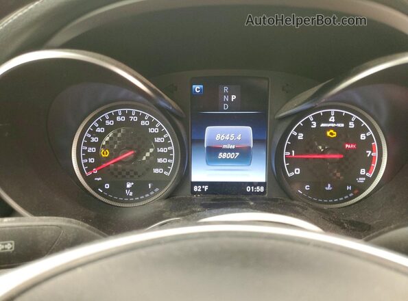 55SWF6EB6JU266923 2018 MERCEDES-BENZ C Серый Вид щитка приборов