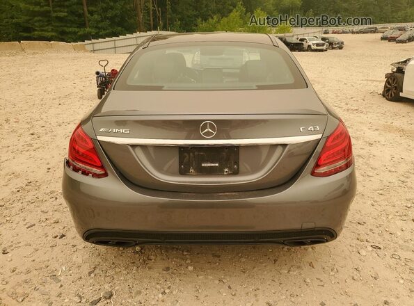 55SWF6EB6JU266923 2018 MERCEDES-BENZ C Серый Вид сзади