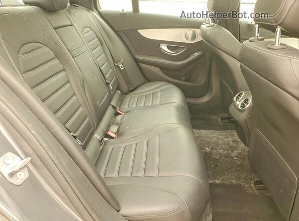 55SWF6EB6JU266923 2018 MERCEDES-BENZ C Серый Вид задних сидений