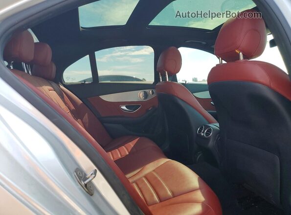 55SWF6EB6KU289989 2019 MERCEDES-BENZ C Silver Вид задніх сидінь