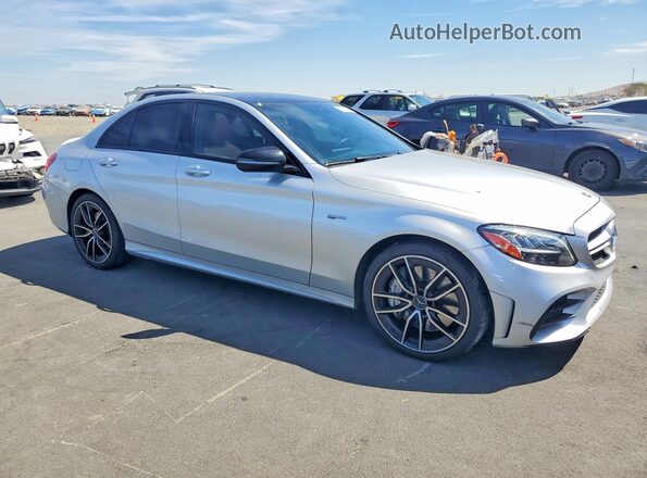 55SWF6EB6KU289989 2019 MERCEDES-BENZ C Silver Передня права чверть