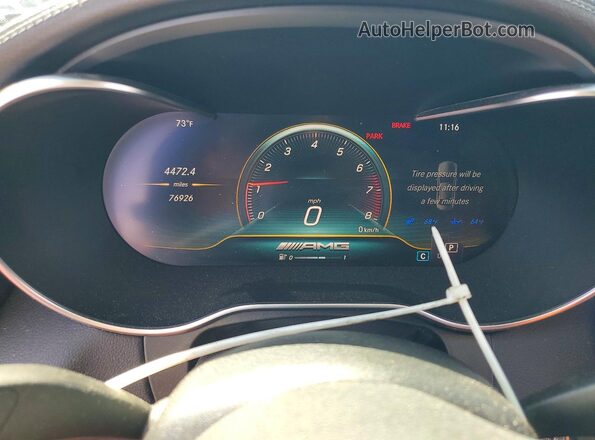 55SWF6EB6KU289989 2019 MERCEDES-BENZ C Silver Вид щитка приладів