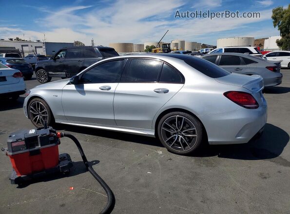 55SWF6EB6KU289989 2019 MERCEDES-BENZ C Silver Задня ліва чверть