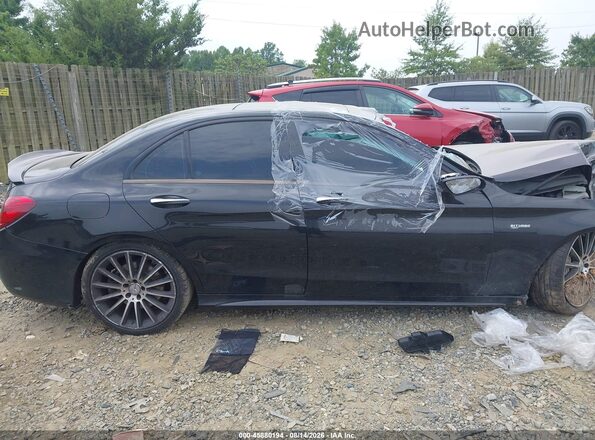 55SWF6EB7HU213173 2017 MERCEDES-BENZ AMG C 43 Black Rear interior view