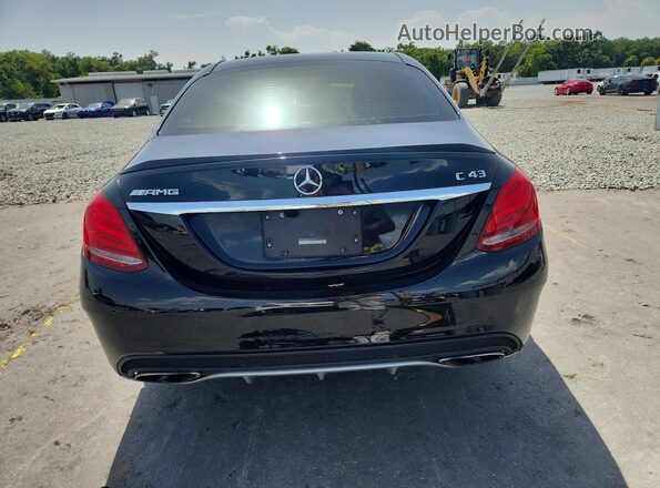 55SWF6EB7JU242971 2018 MERCEDES-BENZ C Черный Вид сзади