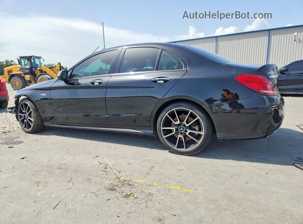 55SWF6EB7JU242971 2018 MERCEDES-BENZ C Черный Задняя левая четверть