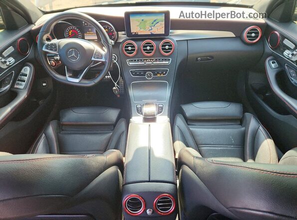 55SWF6EB8GU107071 2016 MERCEDES-BENZ C Black Vista del salpicadero
