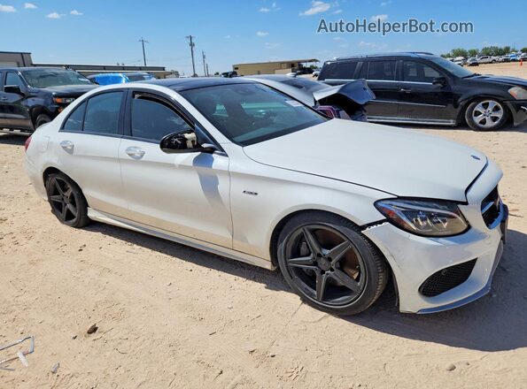 55SWF6EB9GU113946 2016 MERCEDES-BENZ C Белый Передняя правая четверть