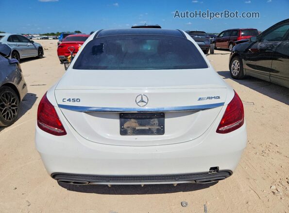 55SWF6EB9GU113946 2016 MERCEDES-BENZ C Белый Вид сзади