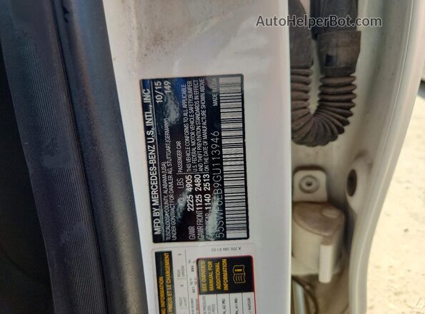 55SWF6EB9GU113946 2016 MERCEDES-BENZ C Белый Вид подкапотного пространства