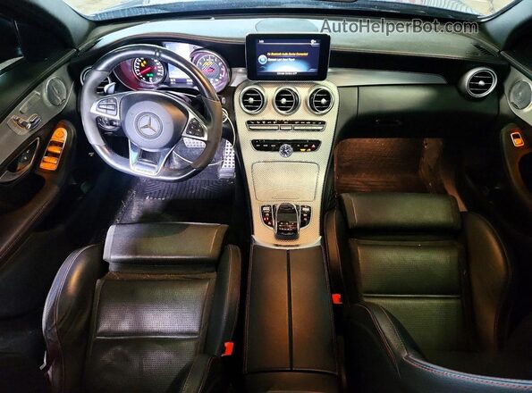 55SWF6EB9HU220075 2017 MERCEDES-BENZ C-CLASS Blue Вид панелі приладів