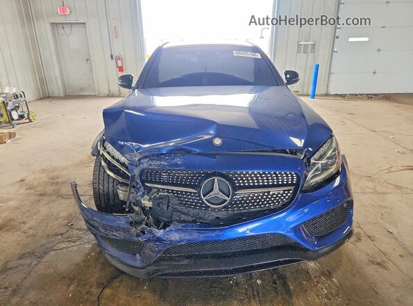 55SWF6EB9HU220075 2017 MERCEDES-BENZ C-CLASS Blue Вид спереду