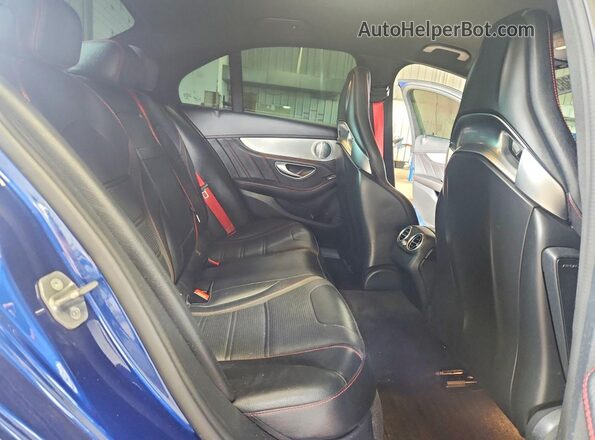 55SWF6EB9HU220075 2017 MERCEDES-BENZ C-CLASS Blue Вид задніх сидінь