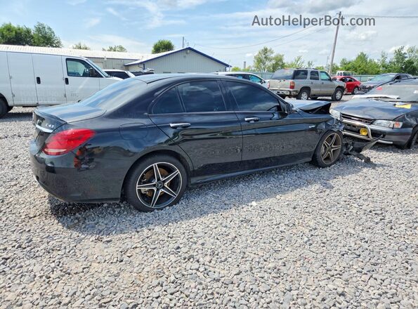 55SWF6EB9JU243152 2018 MERCEDES-BENZ C Black უკანა მარჯვენა