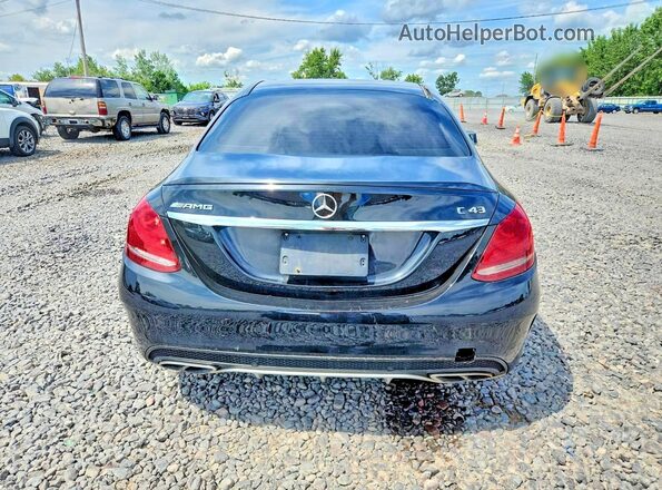 55SWF6EB9JU243152 2018 MERCEDES-BENZ C Black უკანა ხედი