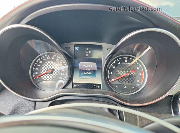 55SWF6EB9JU243152 2018 MERCEDES-BENZ C Black ხელსაწყოთა პანელის ხედი