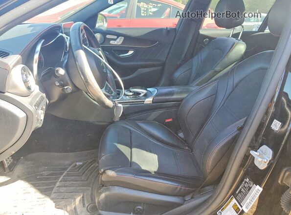 55SWF6EBXGU105550 2016 MERCEDES-BENZ C Black Вид салону спереду