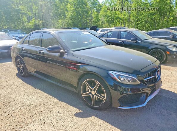 55SWF6EBXGU105550 2016 MERCEDES-BENZ C Black Передня права чверть