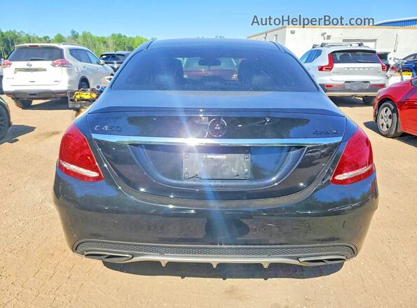 55SWF6EBXGU105550 2016 MERCEDES-BENZ C Black Вид ззаду