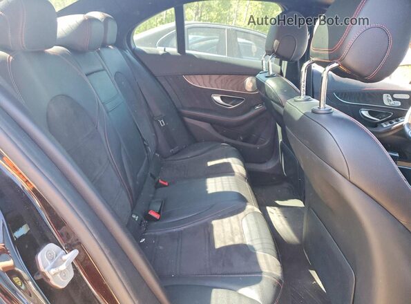 55SWF6EBXGU105550 2016 MERCEDES-BENZ C Black Вид задніх сидінь