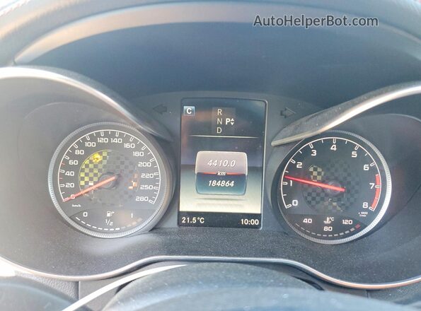 55SWF6EBXGU105550 2016 MERCEDES-BENZ C Black Вид щитка приладів