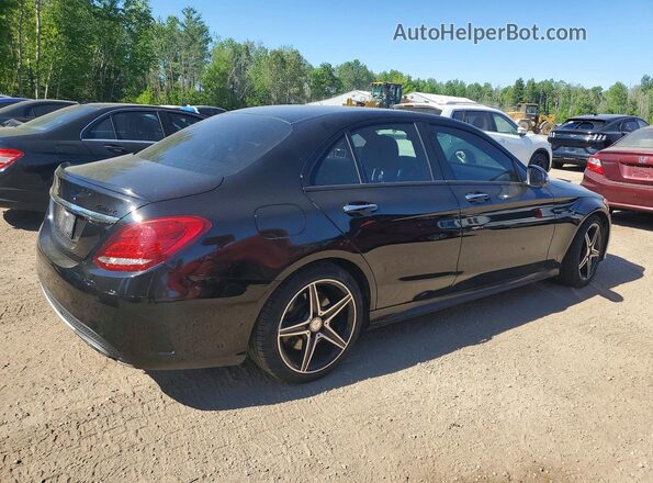 55SWF6EBXGU105550 2016 MERCEDES-BENZ C Black Задня права чверть