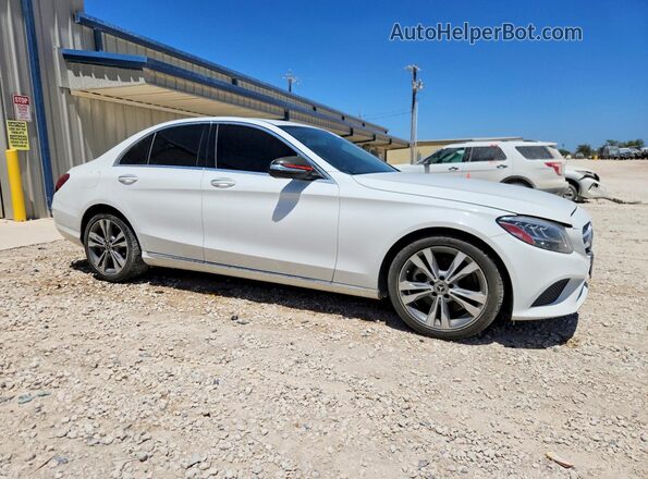 55SWF8DB0KU285014 2019 MERCEDES-BENZ C White Front right