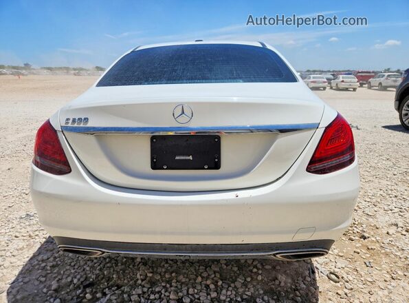 55SWF8DB0KU285014 2019 MERCEDES-BENZ C White Rear view