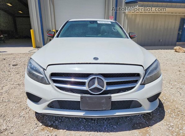 55SWF8DB0KU285014 2019 MERCEDES-BENZ C White Front view