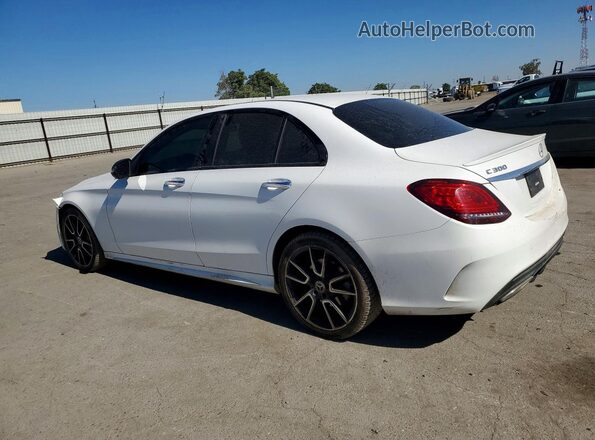 55SWF8DB0LU324363 2020 MERCEDES-BENZ C White Задня ліва чверть