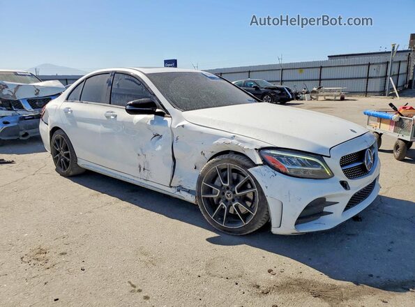 55SWF8DB0LU324363 2020 MERCEDES-BENZ C White Передня права чверть