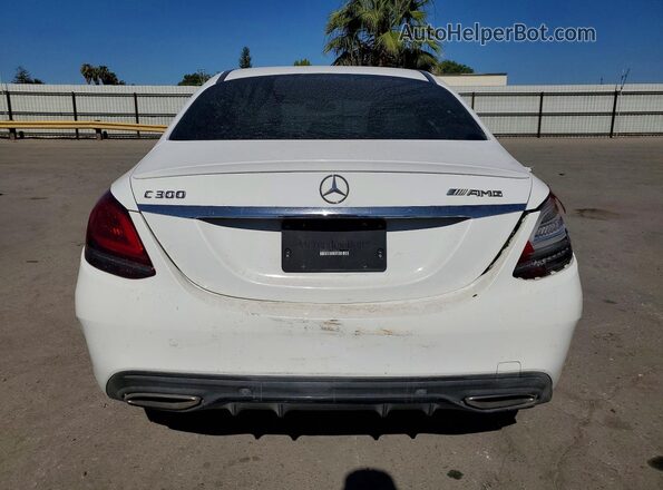 55SWF8DB0LU324363 2020 MERCEDES-BENZ C White Вид ззаду